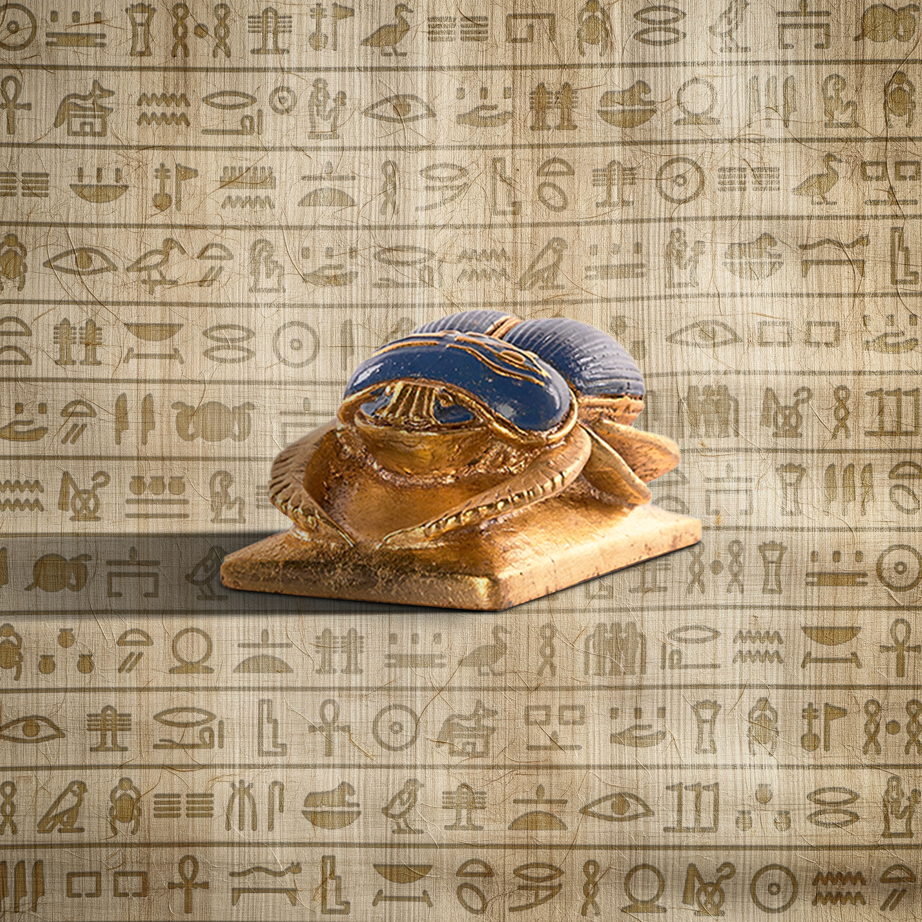 Blue Golden Scarab